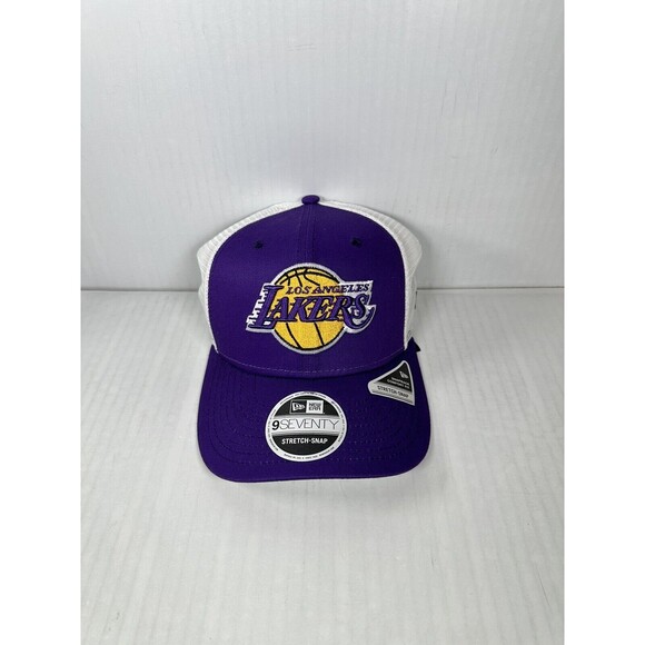 NEW ERA 9Seventy NBA Los Angeles Lakers Trucker Snapback Hat Adjustable Cap NEW - Picture 1 of 5